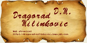 Dragorad Milinković vizit kartica